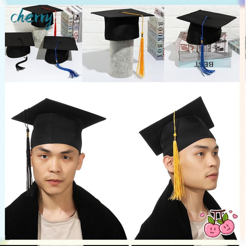 CHERRY Mortarboard Cap Graduation Season Congrats Grad Degree Ceremony ...