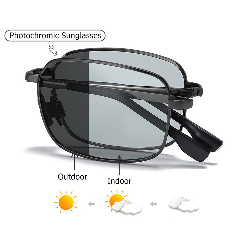 Men's Polarized Folding Sunglasses - Mirrored UV400 Protection main image 0