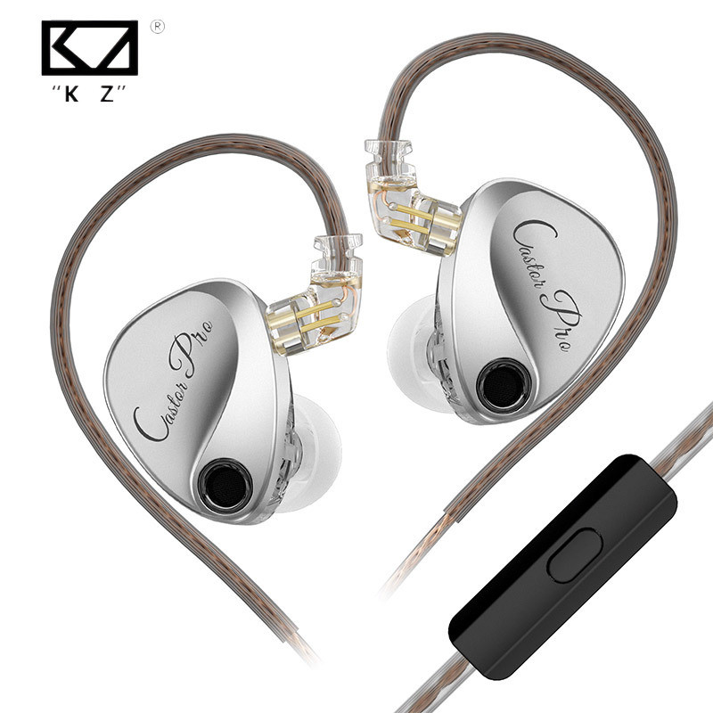 Kz Castor Pro Wired in Ear High Fidelity Bass 10mm Dynamic Adjustable