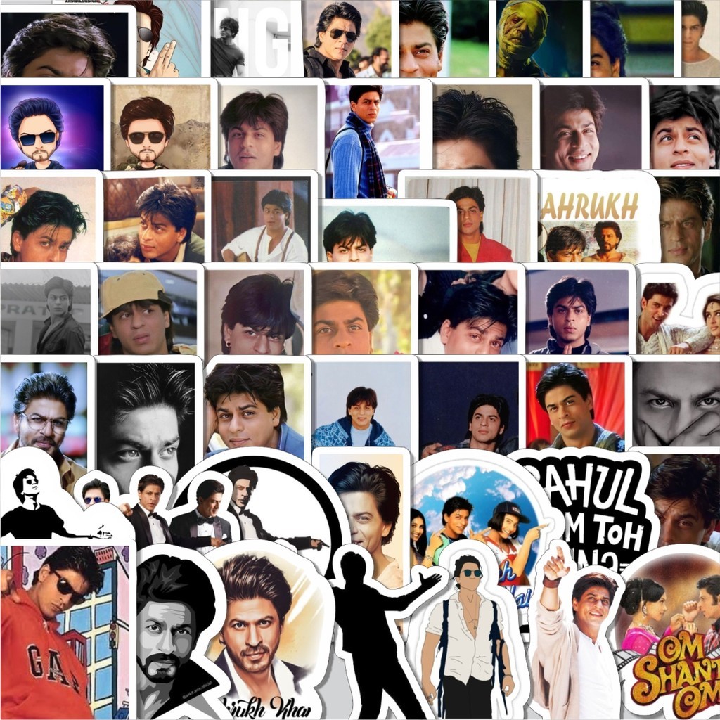 Cutting Pack Stickers Shah Rukh Khan Stickers Contents 100Pcs Cute Cool ...