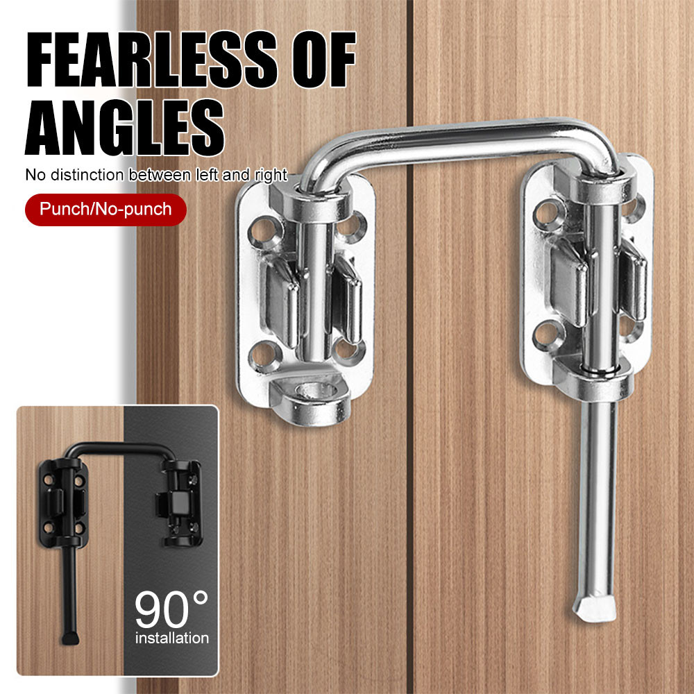 Sliding Door Loop Lock, 90/180 Degree Stainless Steel Patio Door Latch ...