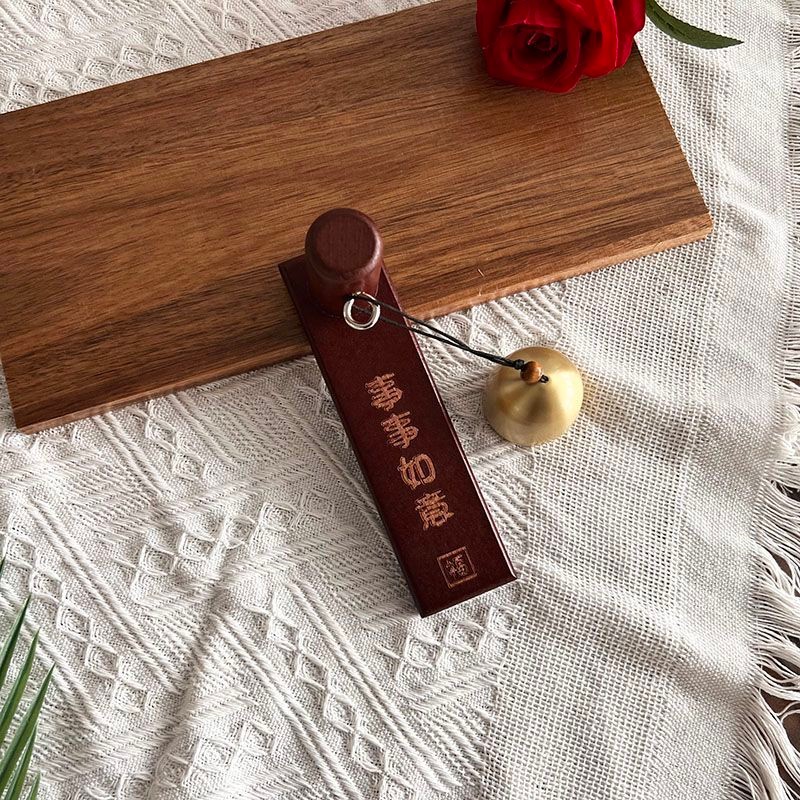 Customized Lettering Dopamine Brass Doorbell Sliding Door Reminder Bell ...