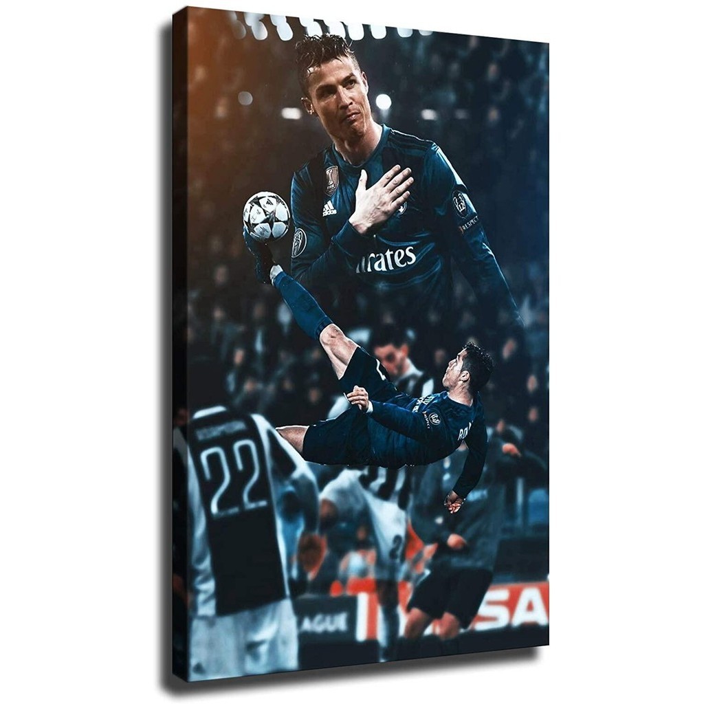 Cristiano Ronaldo poster Football canvas Bedroom living room office ...