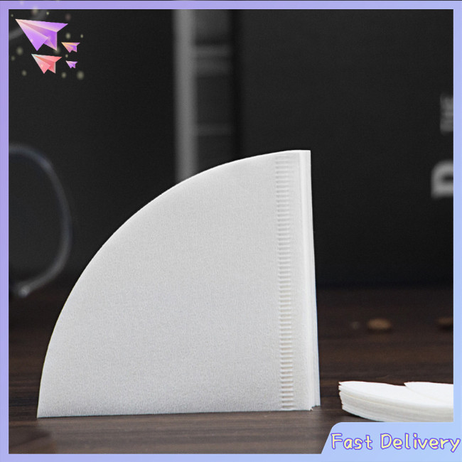 Limited-time offer! 50pcs Disposable Paper Cone Filter Natural Wood ...