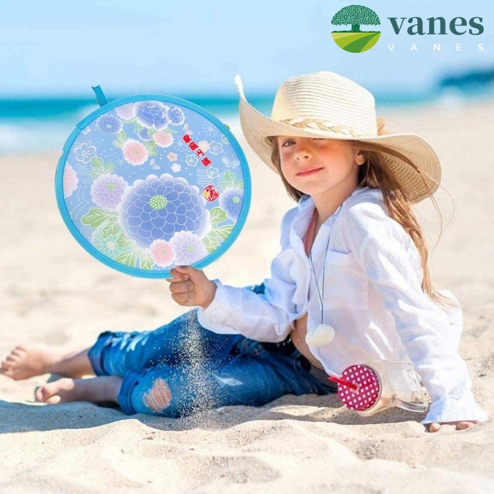 VANES Folding Flying Disk, Japanese Style Random Color Circular Fan ...