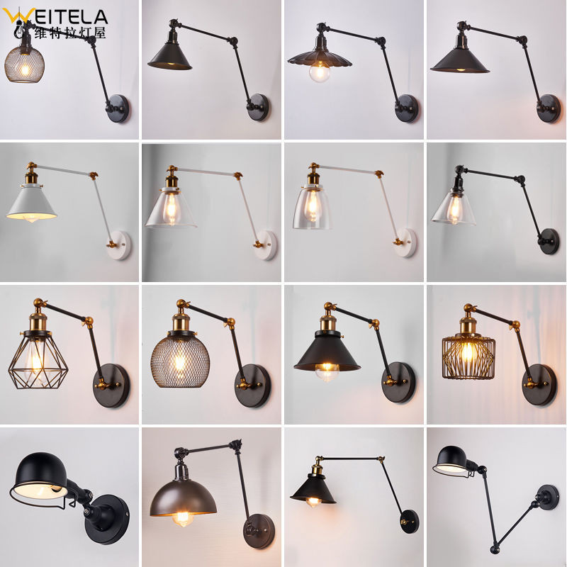 Retro industrial style rotating telescopic rocker decora Retro ...