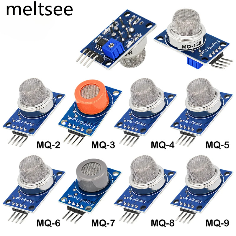MQ-2 MQ-3 MQ-4 MQ-5 MQ-6 MQ-7 MQ-8 MQ-9 MQ-135 Detection Smoke Methane ...