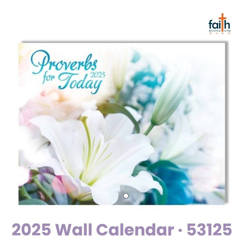 Wall Calendar 2025 · Proverbs for Today · With Bible Verses · Christian