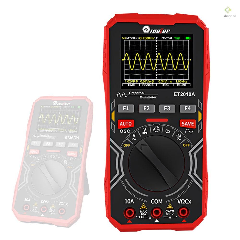 2in1 Oscilloscope Multimeter Digital Display Handheld Oscope Meter 1Mhz ...