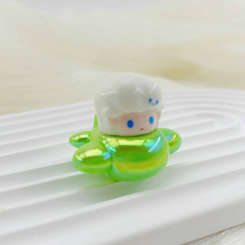 QwQ Mini Airplane Pop Mart Ornament Cartoon SkullPanda Crybaby Dimoo ...