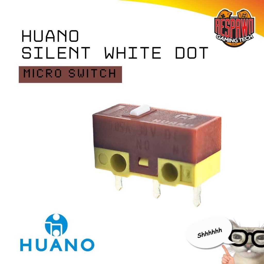 Huano Silent White Dot 10 Million Click Micro Switch | Shopee Malaysia