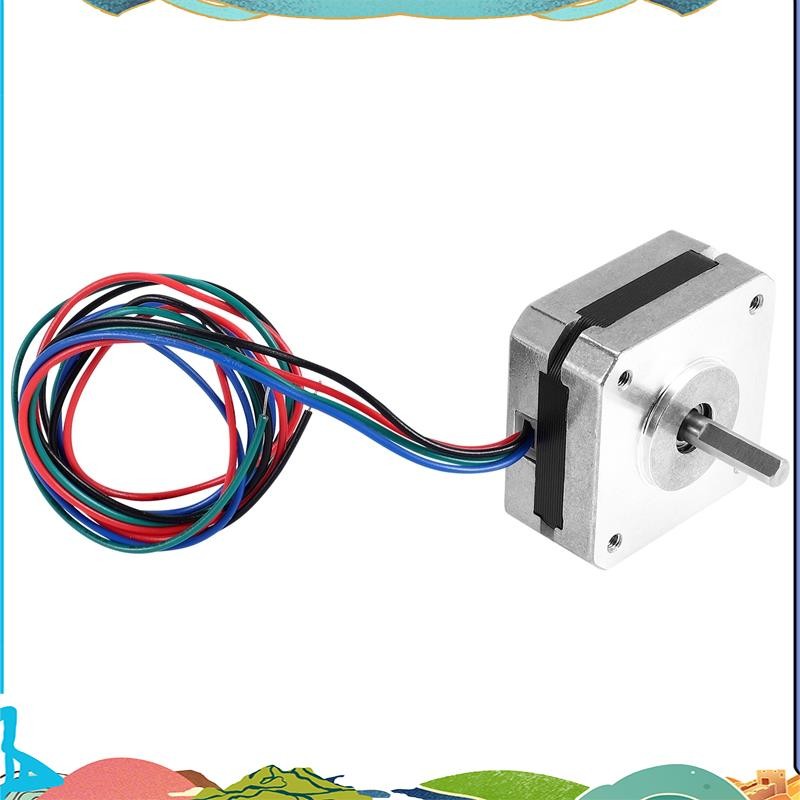 17Hs08-1004S 4-Lead Nema 17 Stepper Motor 20Mm 1A 13Ncm(18.4Oz.In) 42 ...