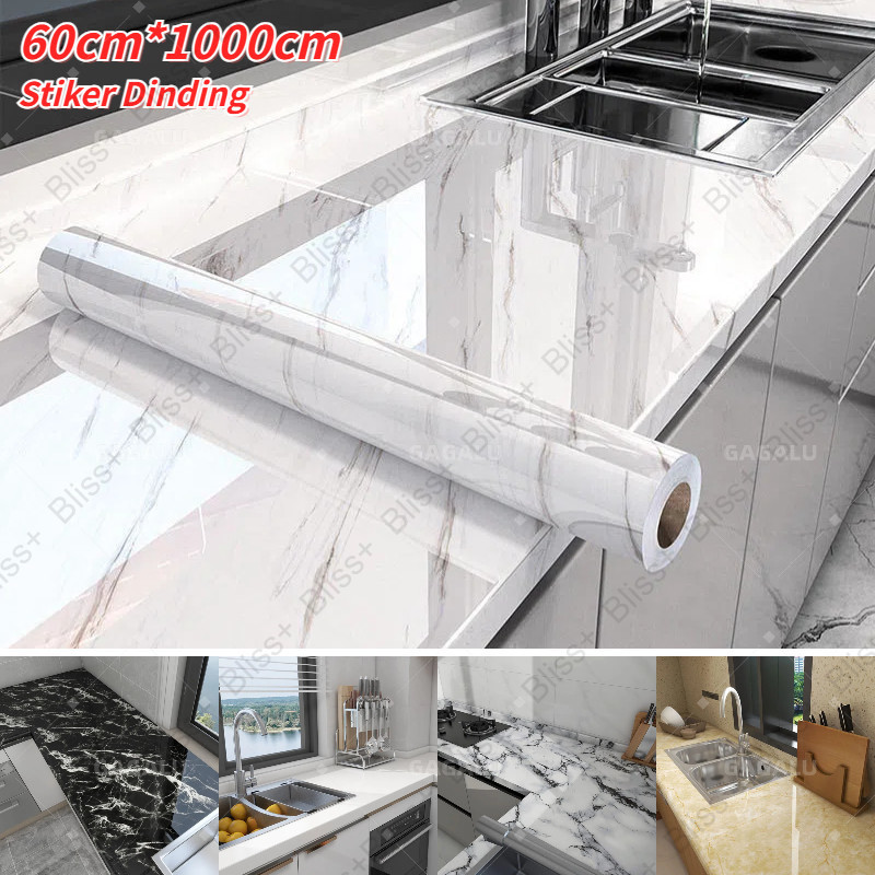 60CM*1000CM Wall Stickers Marble Granite Design PVC Self Adhesive ...
