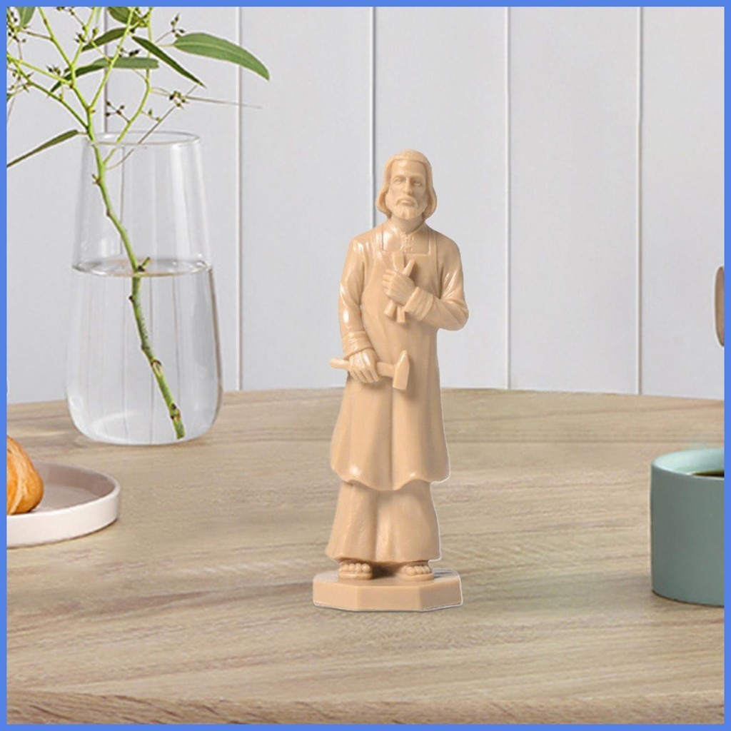 St Joseph Decor St Joseph Figure for Desktop Hand-crafted St Joseph ...