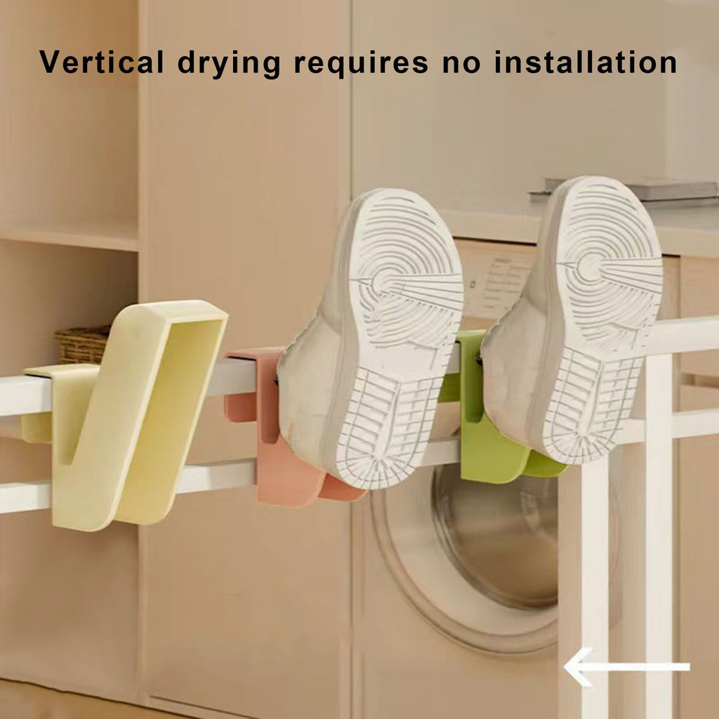 yqST_ 6Pcs Shoe Drying Rack Indoor Outdoor Balcony Rail Security Window ...