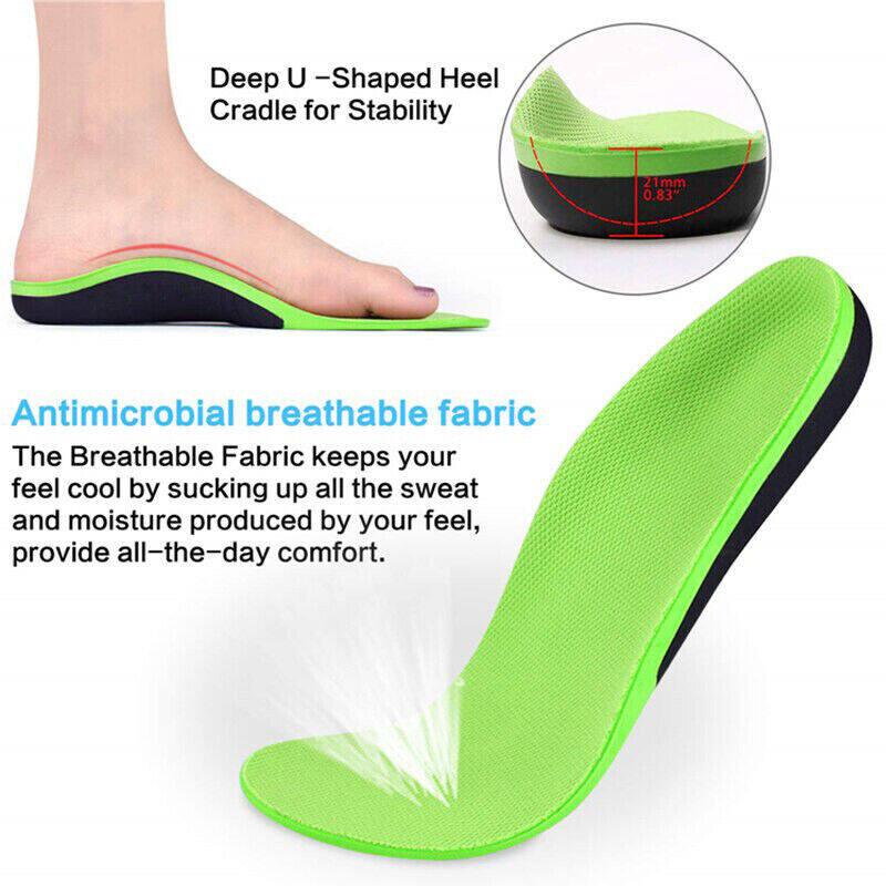 DIDI 1 Pair Plantar Fasciitis Orthotic Shoe Inserts X/O Type Leg ...