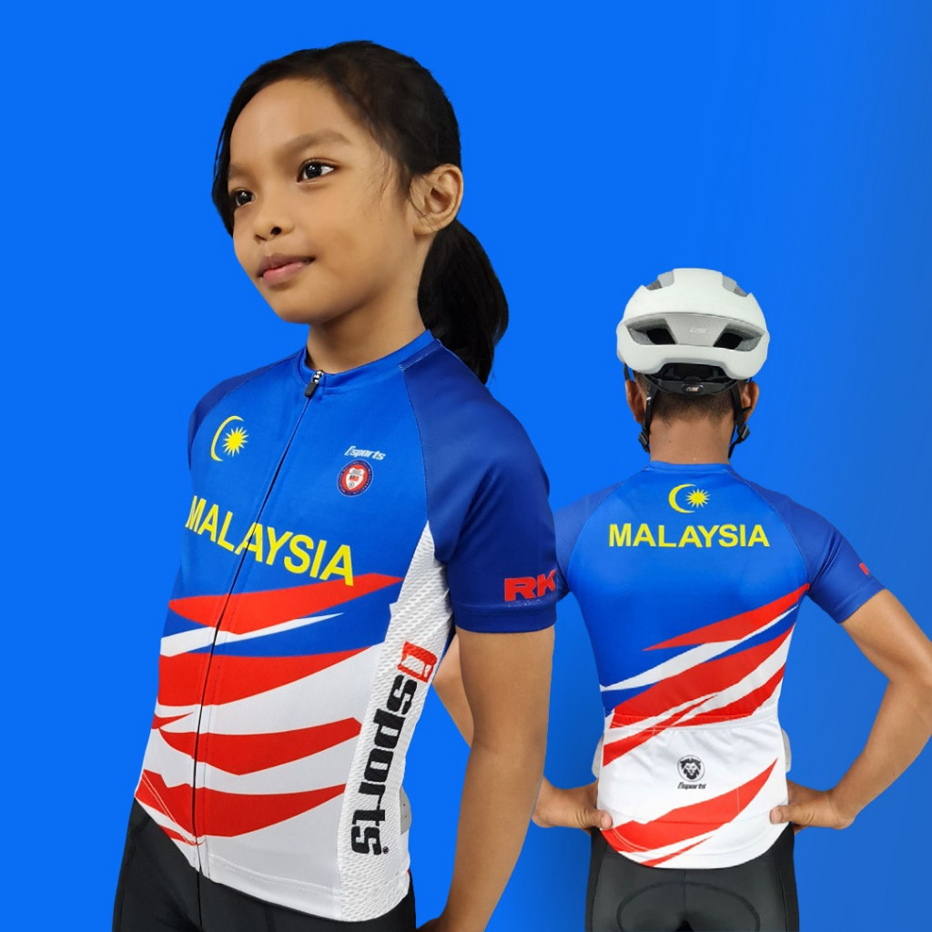 Ready StockiSports Kid Malaysia Cycling Jersey Bicycle RB MTB Road Bike Children Junior Cyclist Short Sleeve Jersey Shopee Malaysia