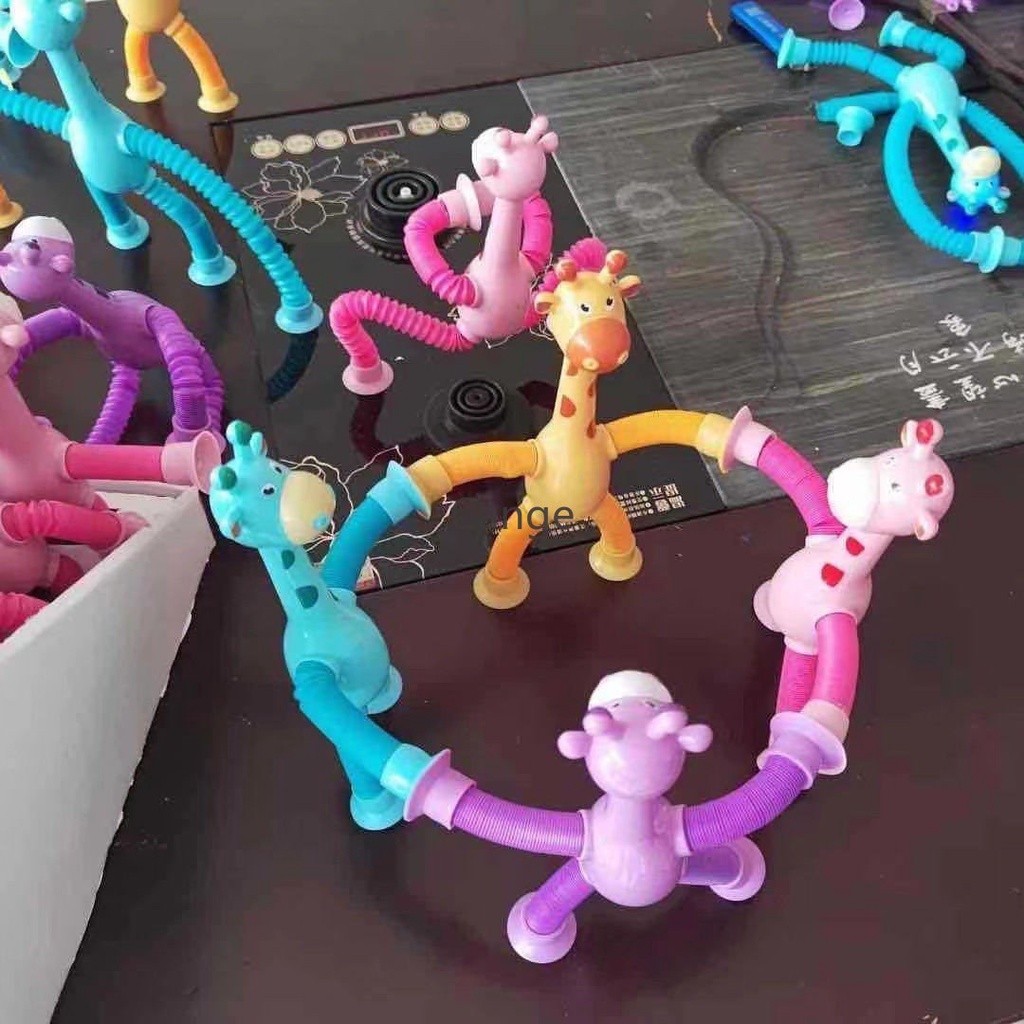 Telescopic Suction Cup Giraffe Toy