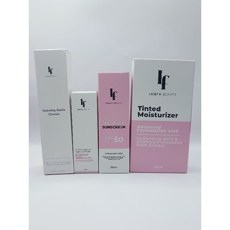 luqfa beauty luqfa cleanser luqfa glowy sunscreen luqfa tinted ...