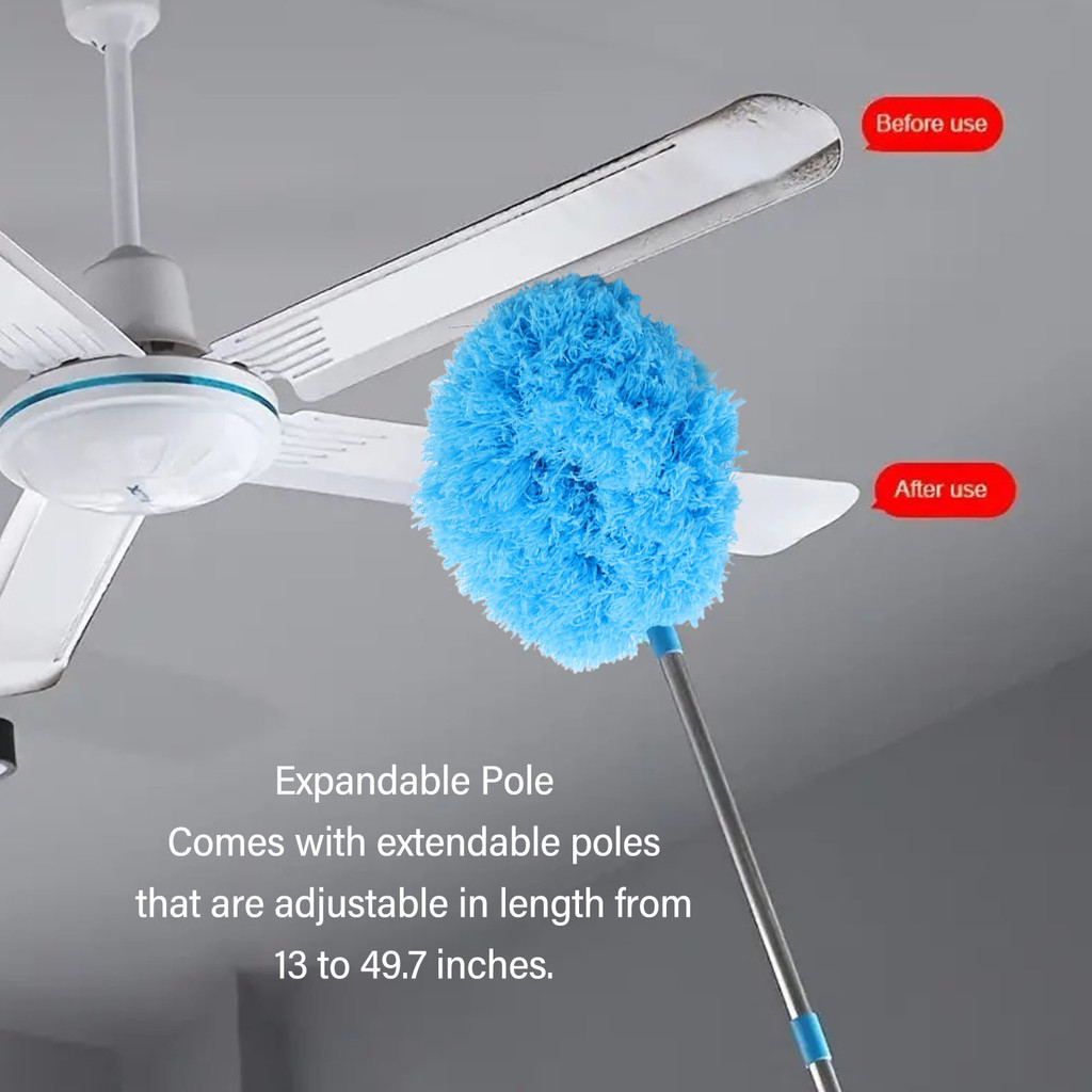 [herebuy] Ceiling Fan Cleaner Reusable Polyester Fiber Effective ...