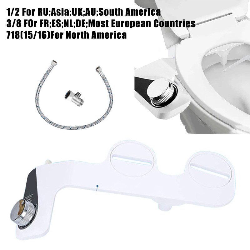 &new& 3 Modes Toilet Seat Bidet With Self Cleaning Dual Nozzle Hot And