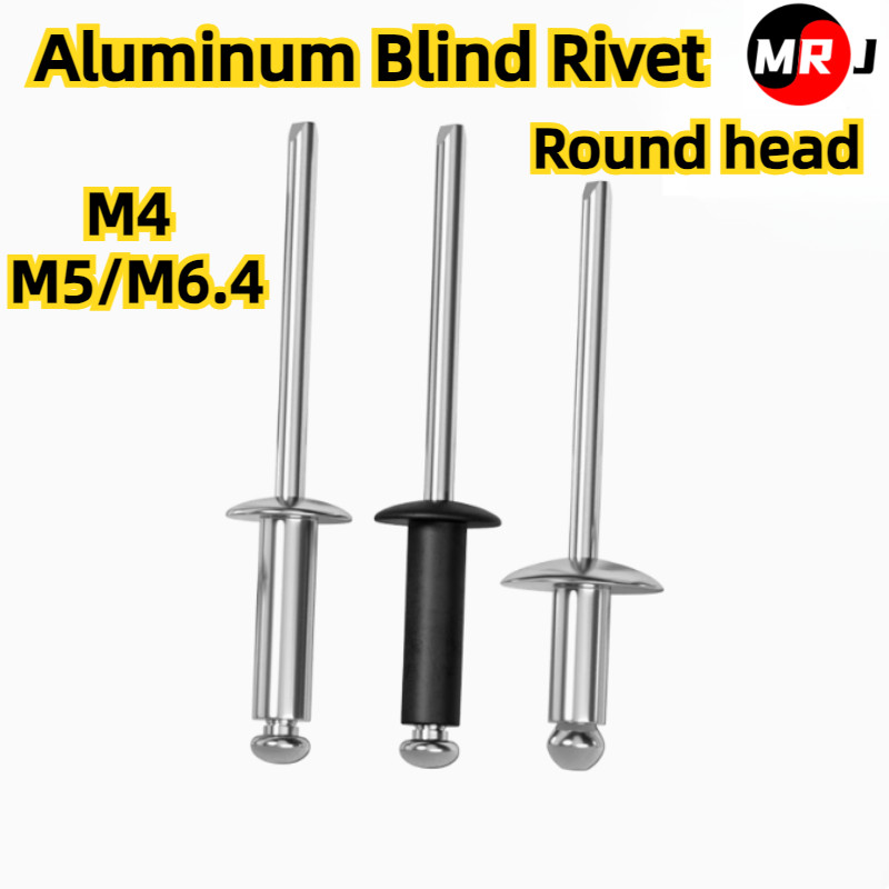 [MRJ] Black/white Aluminum Core Rivets Round Head Core Wicker M4/M5/M6 ...