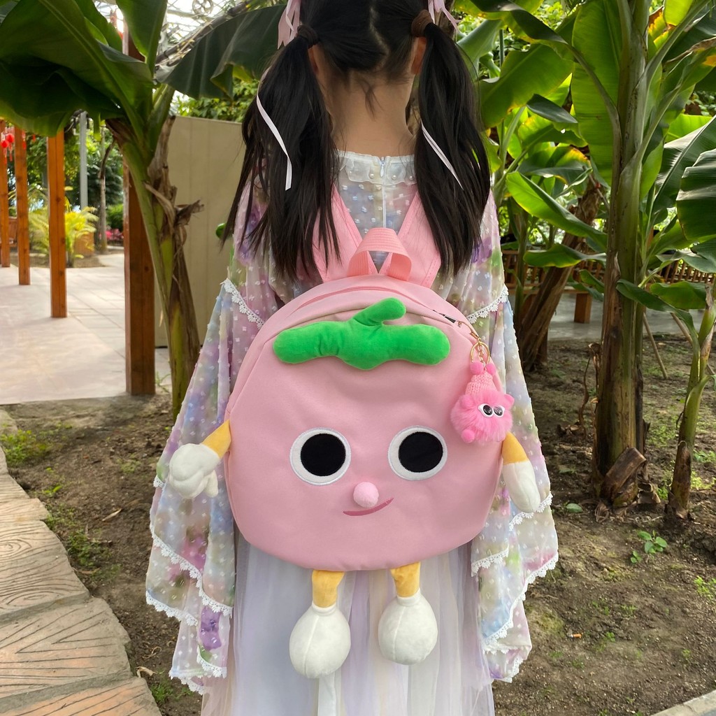 Loli Gift Cute Cartoon Tomato School Bag Soft Girl Girl Student ...