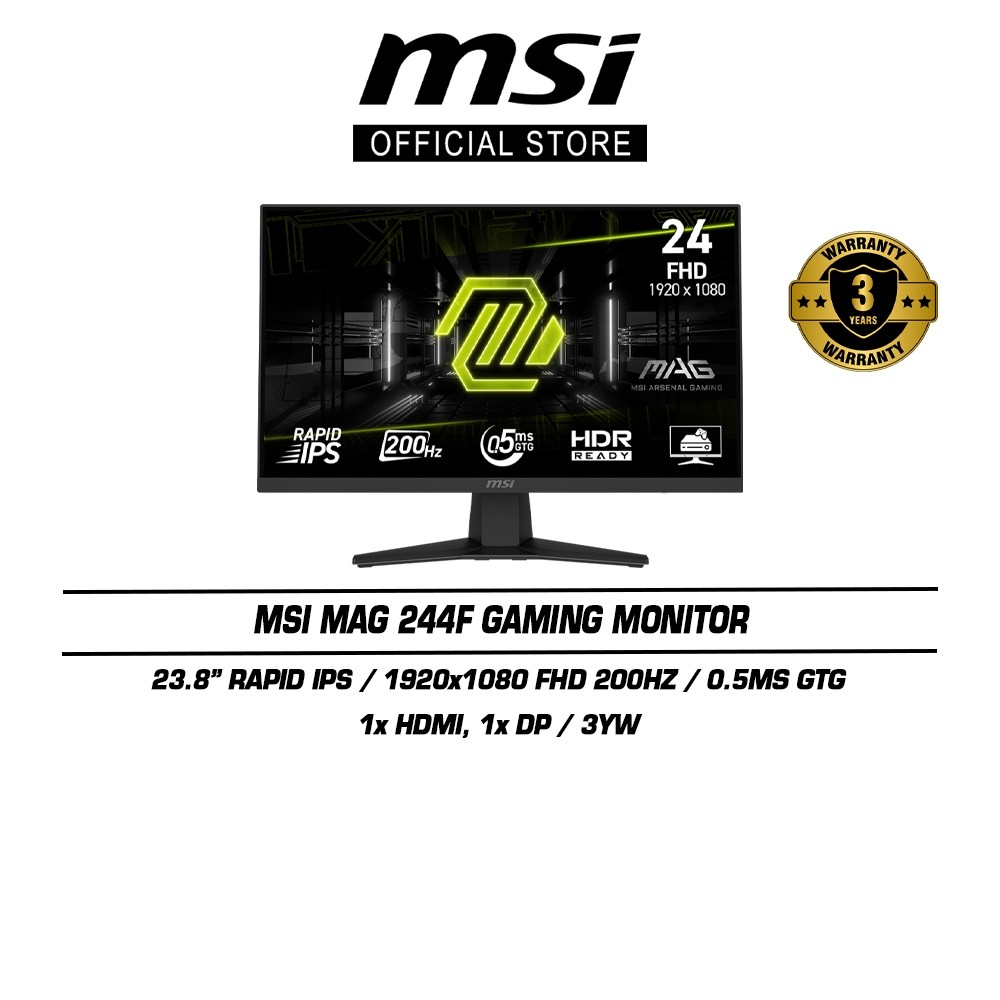 MSI MAG 244F Gaming Monitor (23.8
