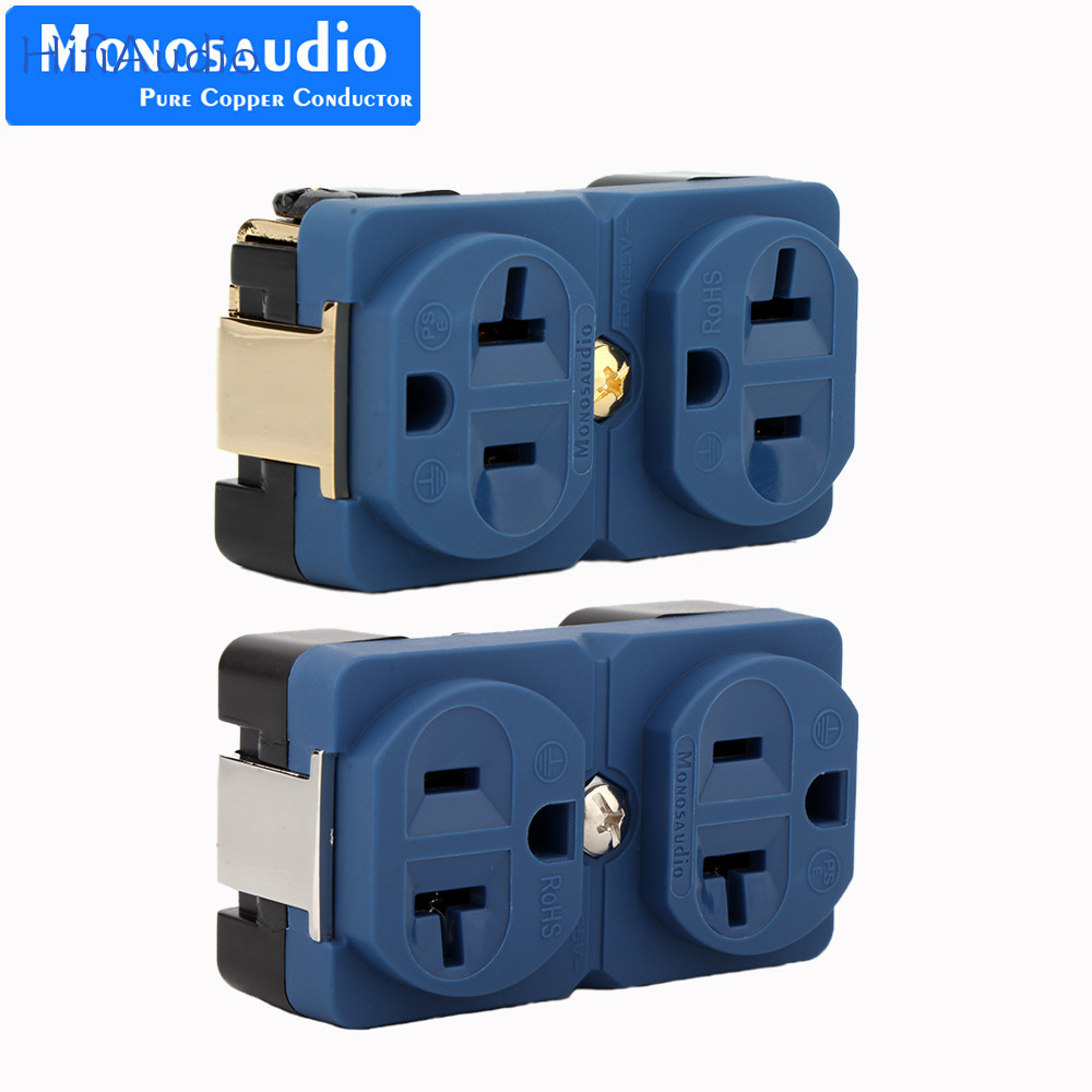 Pure Copper US AC HiFi Power Receptacle - Wall Duplex Outlet, 20A, 125-250V