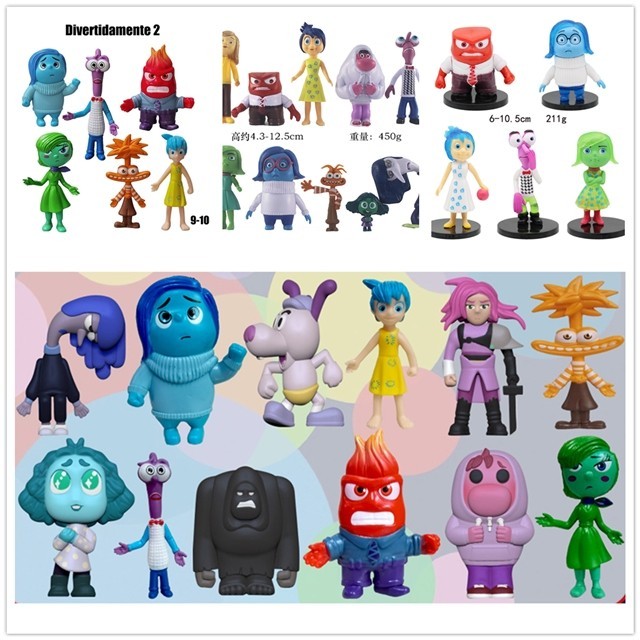 DISNEY PIXAR INSIDE Out Unicorno Tristezza Rabbia Guardie Frank & Dave