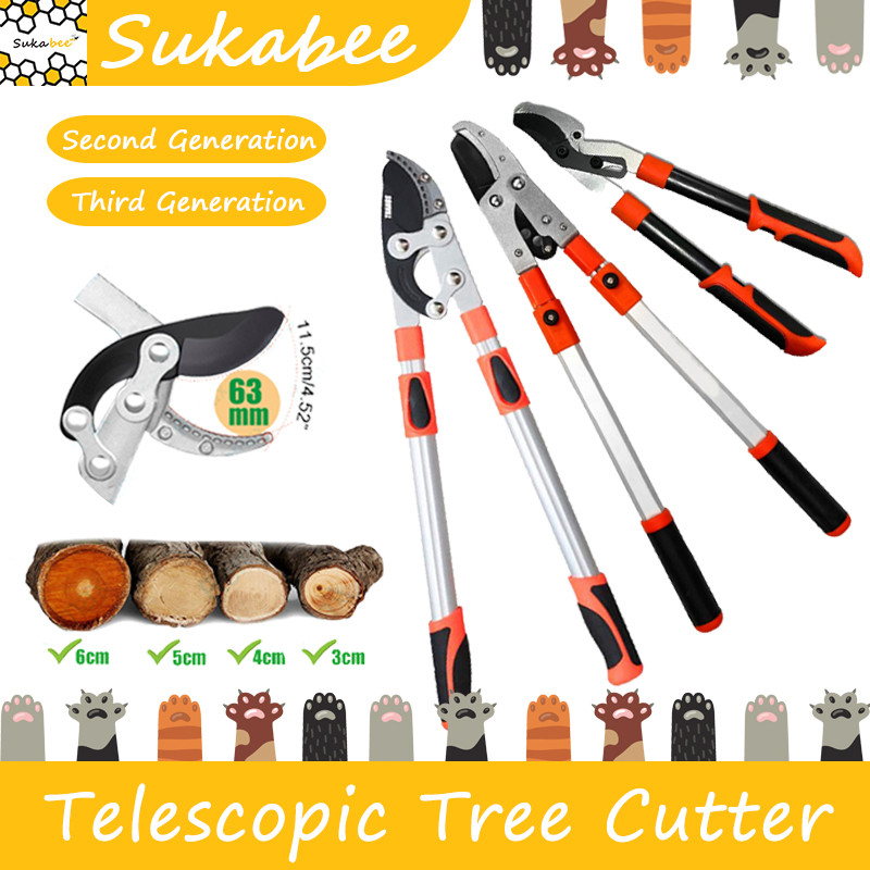 thumbnail image 2 of Telescopic Loppers Tree Pruners Pole Saw Extendable LimbTrimmer Pru 2 of 10