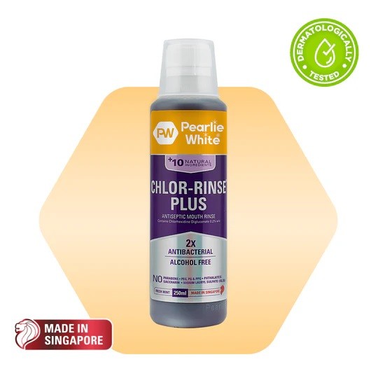 Pearlie White Chlor-Rinse Plus Antiseptic Mouth Rinse 250ml I ...