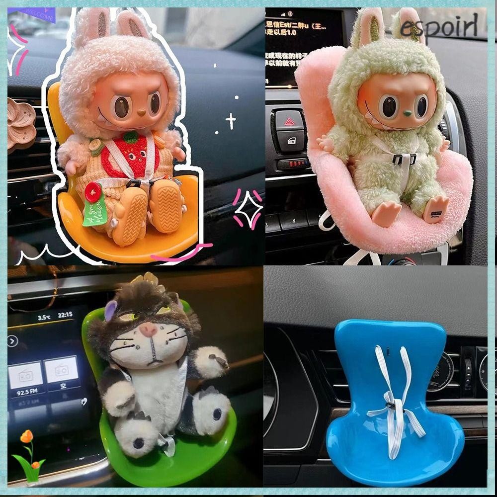Labubu Car Seat Cheap 17cm Labubu Plush Car Seat Safety Seat