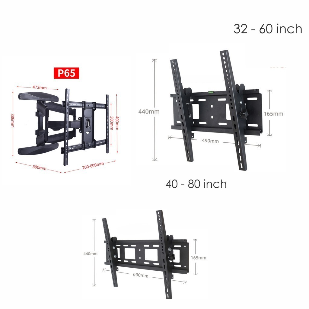 CK Left Right Rotation Design TV Mount Monitor Telescopic Rotating TV ...