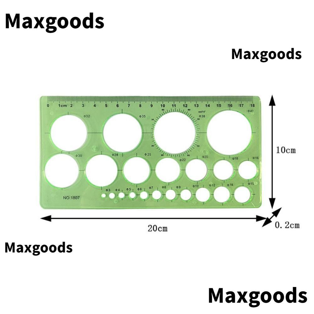 MAX Ruler, Geometric Template Technical Drawing Circle Stencil ...