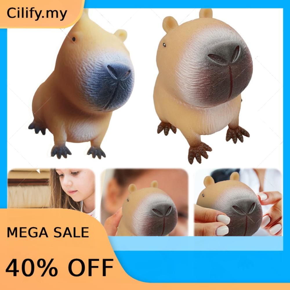 Juguete De Capibara Squishy Antiestrés De Color Marrón | Cuotas sin interés