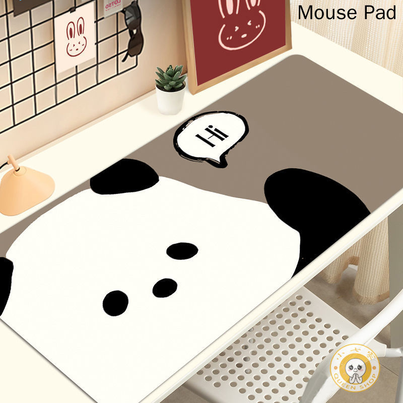 Cute Panda Mouse Pad Extra Large Thickened Desk Mat Workstation Desktop ...