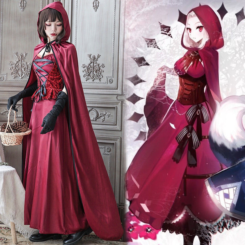 Halloween costume Little Red Riding Hood cos witch adult role-playing ...