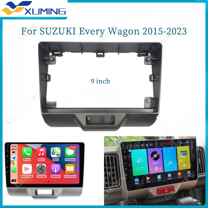 XM 9 Inch Car Frame Fascia Adapter Canbus Box For SUZUKI Every Wagon ...