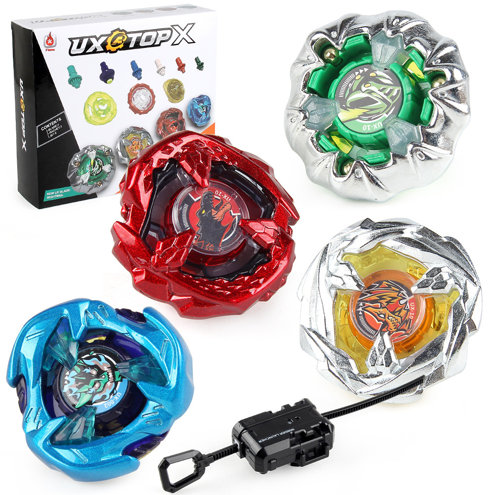 Beyblade X UX-10 Knight Mail Beyblade Xtreme with Launcher Grip Set ...