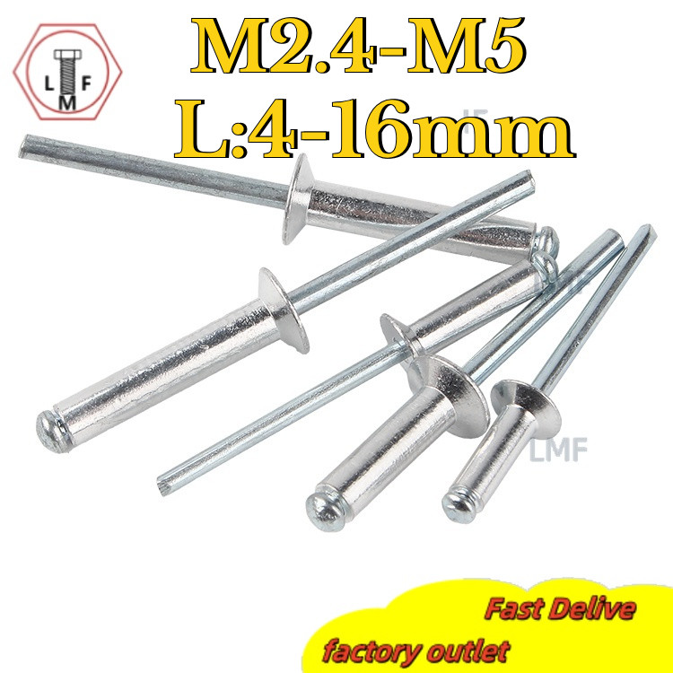 Aluminum Material Countersunk Rivets Flat Head Core Rivets M2.4/M3.2/M4 ...