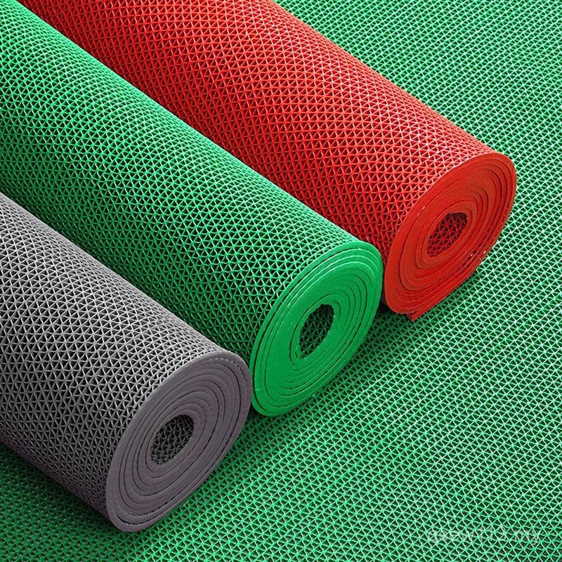 Door Mat Kitchen PVC Toilet Water-Proof Mat Bathroom Mat Waterproof Net ...