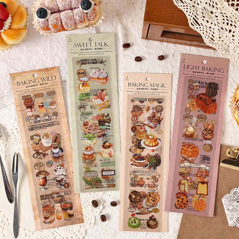 3 Sheets Original Shore Filter Dreams Series PET Stickers Journal Deco ...