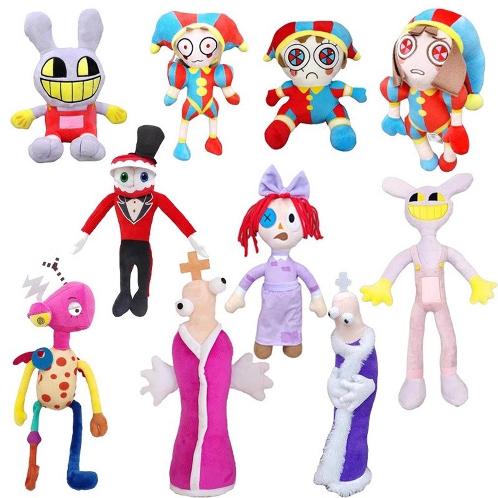Cute The Amazing Digital Circus Plush Toy Cute Animal Pomni and Jax ...