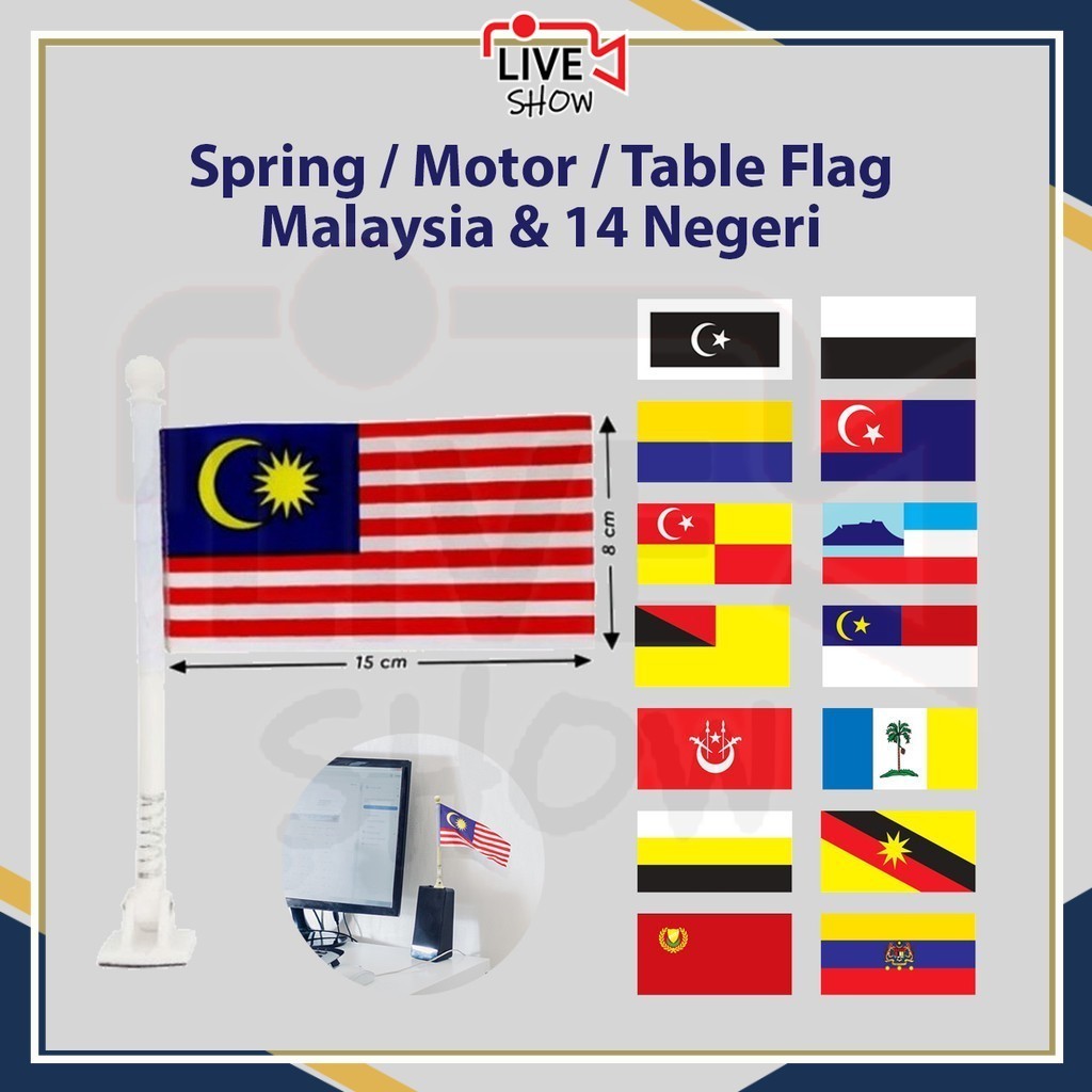 Spring Flag Bendera Malaysia / Motor Car Flag All States | Shopee Malaysia