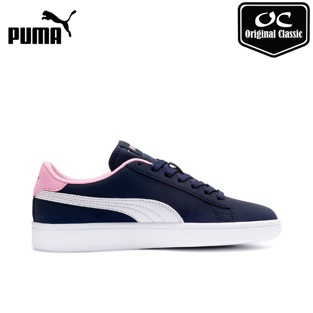 Puma Kid s Smash V2 Buck Peacoat White Shopee Malaysia