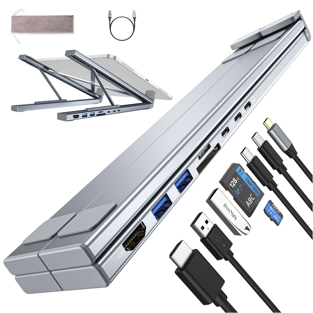 Hub Multi-Interface HDMI Eight-In-One Docking Station Laptop Computer ...
