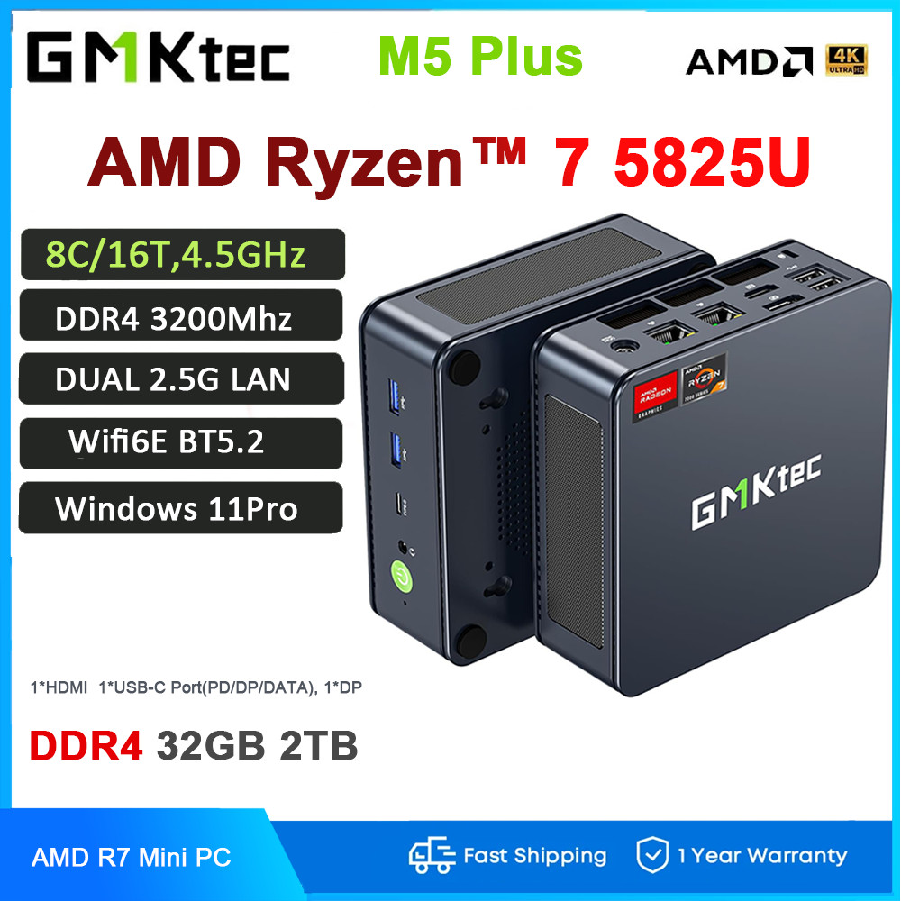 GMKtec ミニPC AMD Ryzen 7 メモリ：32GB SDD：1TB 楽天市場】【クーポンで83619円】GMKtec AMD Ryzen7 H 255 DDR5