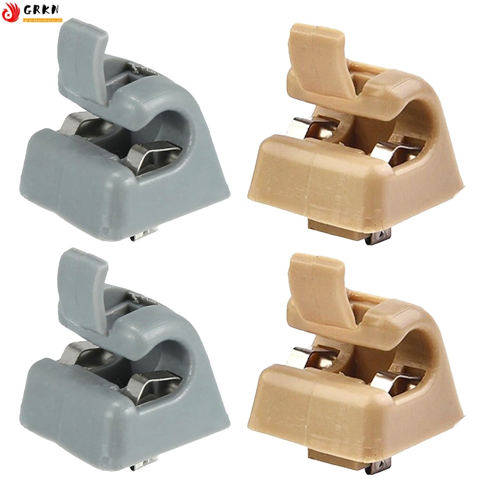 US STOCK X2 LIGHTED Cream Beige Sun Visor Clip for Mercedes W123 W124
