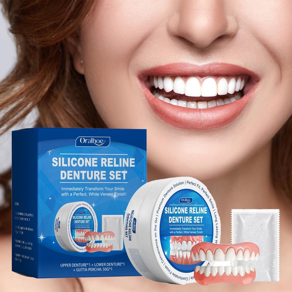 Soft Denture Reliner Kit Silicone Reliner Kit for Dentures Comfortable ...